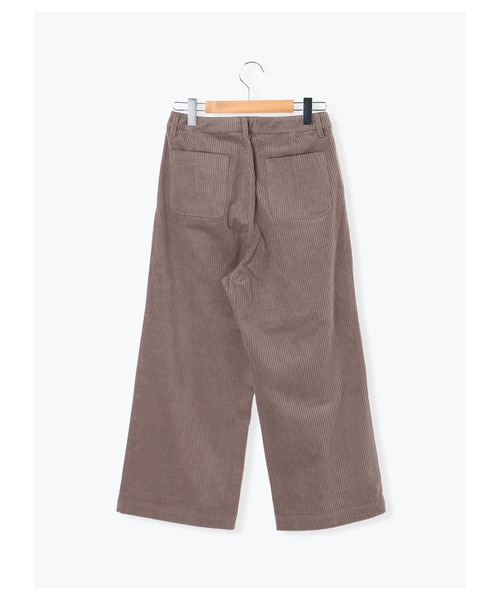 Samansa Mos2（サマンサ モスモス）の「コーデュロイワイドストレートパンツ（パンツ・アイボリー/ベージュ/モカ/ネイビー・F）」の2枚目の写真