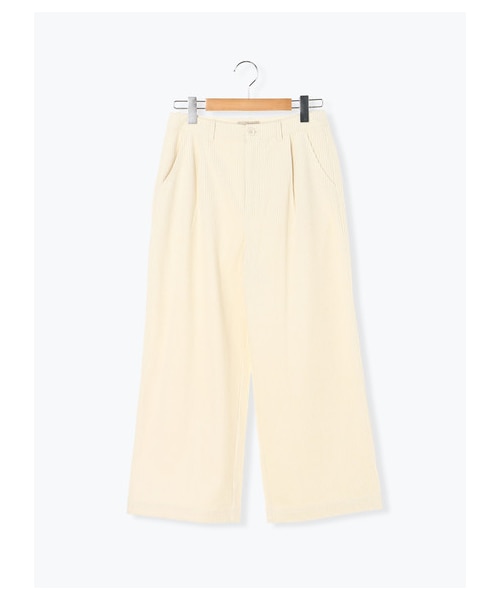 Samansa Mos2（サマンサ モスモス）の「コーデュロイワイドストレートパンツ（パンツ・アイボリー/ベージュ/モカ/ネイビー・F）」の8枚目の写真