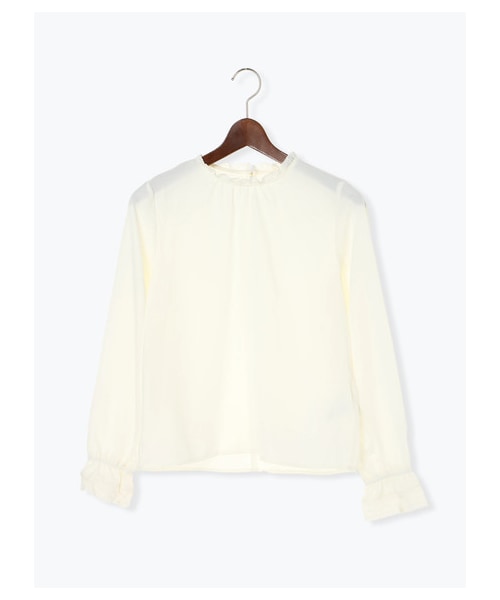 Te chichi（テチチ）の「スタンドレースブラウスLS（トップス・オフホワイト/ネイビー・F）」の8枚目の写真