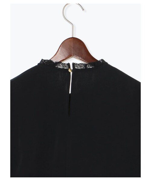 Te chichi（テチチ）の「スタンドレースブラウスLS（トップス・オフホワイト/ネイビー・F）」の6枚目の写真