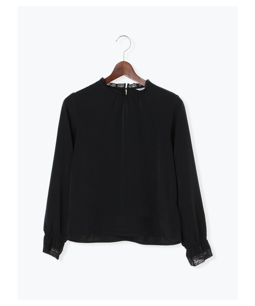 Te chichi（テチチ）の「スタンドレースブラウスLS（トップス・オフホワイト/ネイビー・F）」の9枚目の写真