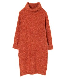 earth music&ecology | SLF ブークレタートルネックロングニットワンピース(ワンピース/ドレス)