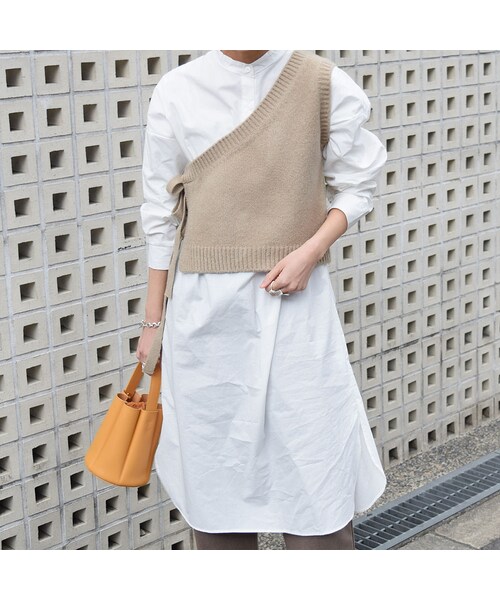 no brand（ノーブランド）の「ワンショルニットベスト（ベスト・レディース・その他）」の5枚目の写真