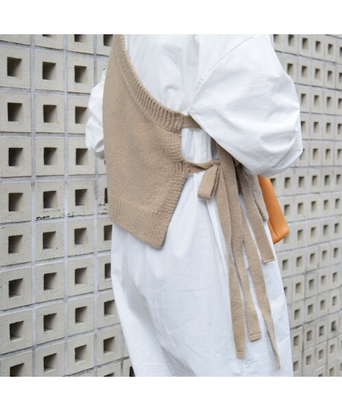 no brand（ノーブランド）の「ワンショルニットベスト（ベスト・レディース・その他）」の6枚目の写真