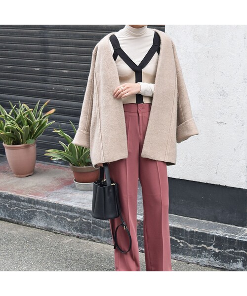 no brand（ノーブランド）の「オーバーニットCT（カーディガン/ボレロ・レディース・その他）」の2枚目の写真