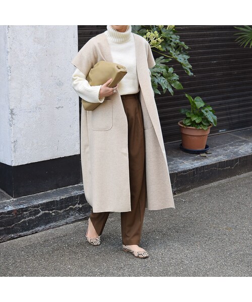 no brand（ノーブランド）の「ウールロングジレ（その他アウター・レディース・その他）」の6枚目の写真