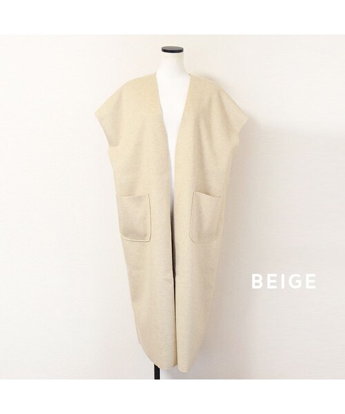 no brand（ノーブランド）の「ウールロングジレ（その他アウター・レディース・その他）」の11枚目の写真