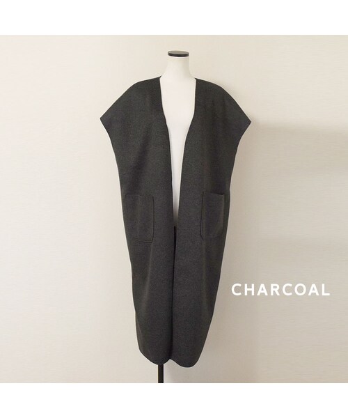 no brand（ノーブランド）の「ウールロングジレ（その他アウター・レディース・その他）」の13枚目の写真