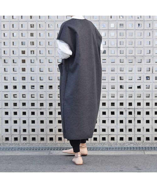 no brand（ノーブランド）の「ウールロングジレ（その他アウター・レディース・その他）」の3枚目の写真