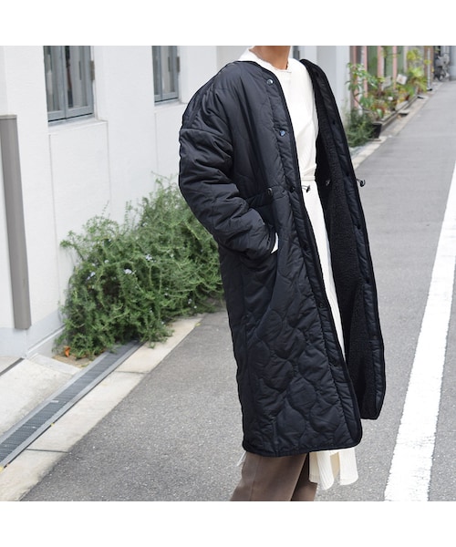 no brand（ノーブランド）の「リバーシブルボアコート（ダウンジャケット/コート・レディース・その他）」の2枚目の写真