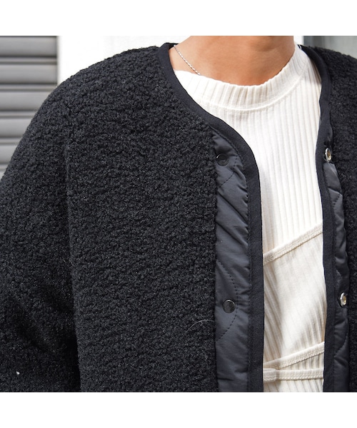 no brand（ノーブランド）の「リバーシブルボアコート（ダウンジャケット/コート・レディース・その他）」の4枚目の写真