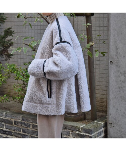 no brand(ノーブランド)の「パイピングボアJK(ブルゾン・レディース・その他)」の5枚目の写真