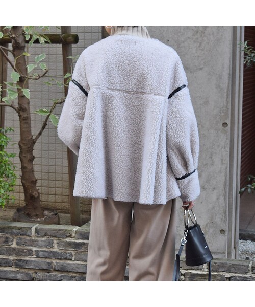 no brand(ノーブランド)の「パイピングボアJK(ブルゾン・レディース・その他)」の9枚目の写真