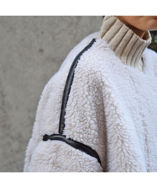 no brand(ノーブランド)の「パイピングボアJK(ブルゾン・レディース・その他)」の8枚目の写真