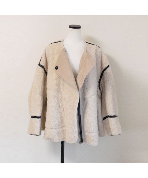 no brand(ノーブランド)の「パイピングボアJK(ブルゾン・レディース・その他)」の12枚目の写真