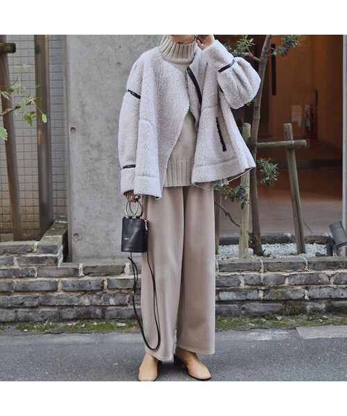 no brand(ノーブランド)の「パイピングボアJK(ブルゾン・レディース・その他)」の10枚目の写真