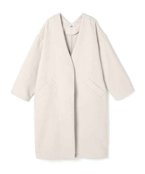 GRL（グレイル）の「ノーカラーロングコート（その他アウター）」 - WEAR