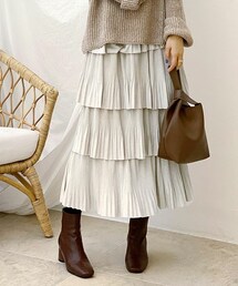 DHOLIC | プリーツティアードスカート(スカート)