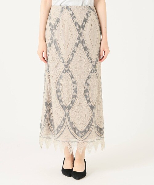 IENA（イエナ）の「《追加》パネルレースロングスカート◆（スカート・ナチュラル/34/36/38/40/在庫なし）」の8枚目の写真