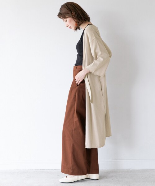 LEPSIM（レプシィム）の「ソフトチノストレートパンツ（パンツ・ブラック/ベージュ/ブラウン）」の19枚目の写真