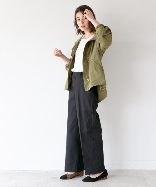 LEPSIM（レプシィム）の「ソフトチノストレートパンツ（パンツ・ブラック/ベージュ/ブラウン）」の8枚目の写真