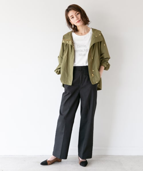 LEPSIM（レプシィム）の「ソフトチノストレートパンツ（パンツ・ブラック/ベージュ/ブラウン）」の7枚目の写真