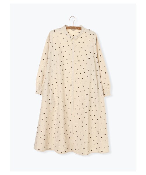 Samansa Mos2(サマンサ モスモス)の「チョコレート刺繍ワンピース(ワンピース/ドレス・ブラック/ベージュ/ブラウン・F)」の10枚目の写真