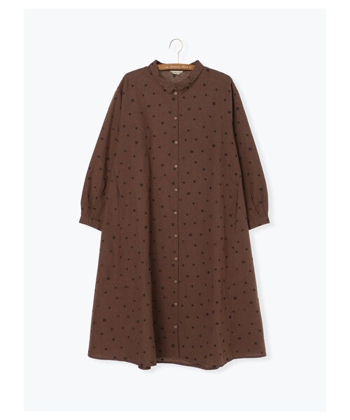 Samansa Mos2(サマンサ モスモス)の「チョコレート刺繍ワンピース(ワンピース/ドレス・ブラック/ベージュ/ブラウン・F)」の11枚目の写真