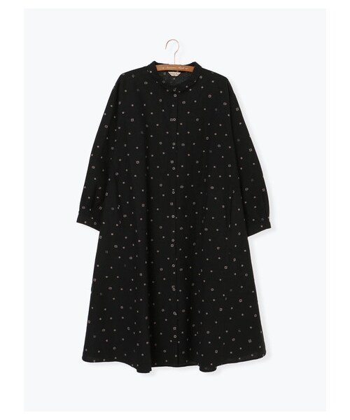 Samansa Mos2(サマンサ モスモス)の「チョコレート刺繍ワンピース(ワンピース/ドレス・ブラック/ベージュ/ブラウン・F)」の9枚目の写真