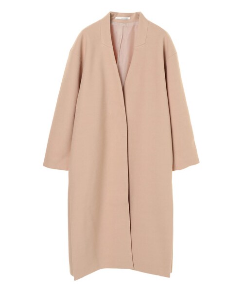 Green　Parks（グリーンパークス）の「・ELENCARE DUE モッサVネックコート（ジャケット/アウター・チャコールグレー/ベージュ/モカ/パープル・F）」の8枚目の写真