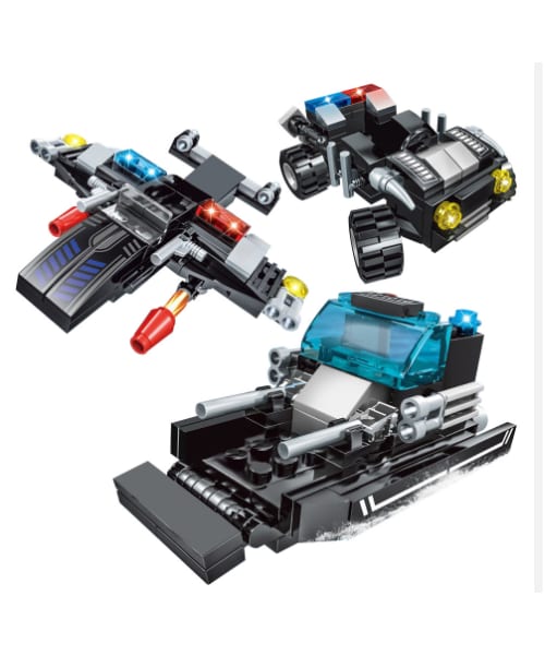 no brand(ノーブランド)の「レゴ互換 警察 特殊部隊 ヘリコプター トラック 車両 車 潜水艦 LEGO互換 ブロックセット(その他・メンズ・その他)」の5枚目の写真