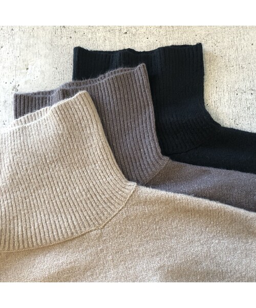 copine(コピン)の「12月6日再入荷!ゆったりオーバーサイズ!シンプルタートルネックゆるニット(3color)(ニット/セーター・レディース・その他)」の13枚目の写真