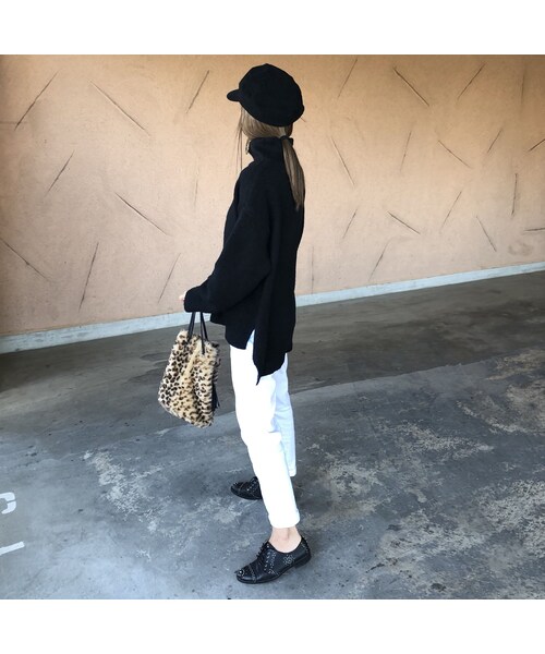 copine(コピン)の「12月6日再入荷!ゆったりオーバーサイズ!シンプルタートルネックゆるニット(3color)(ニット/セーター・レディース・その他)」の7枚目の写真