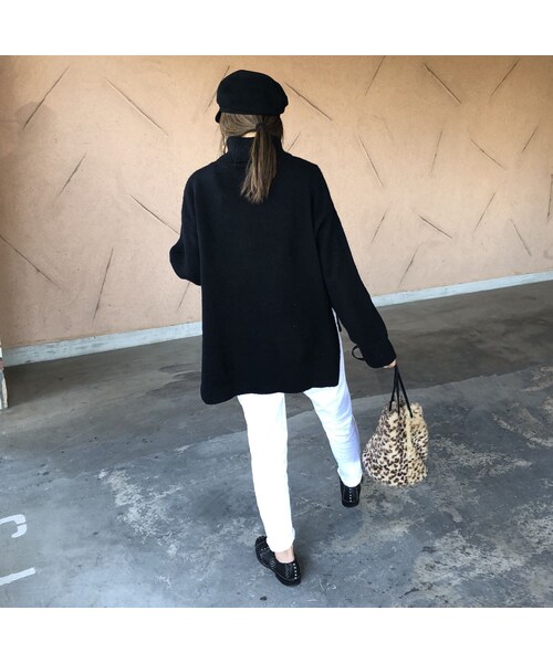 copine(コピン)の「12月6日再入荷!ゆったりオーバーサイズ!シンプルタートルネックゆるニット(3color)(ニット/セーター・レディース・その他)」の8枚目の写真