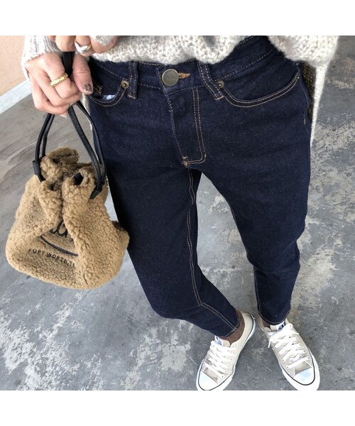 copine（コピン）の「1月8日再入荷！ステッチが可愛い！美ラインストレッチスキニーデニム【クリックポスト対象商品】（デニムパンツ・レディース・その他）」の6枚目の写真