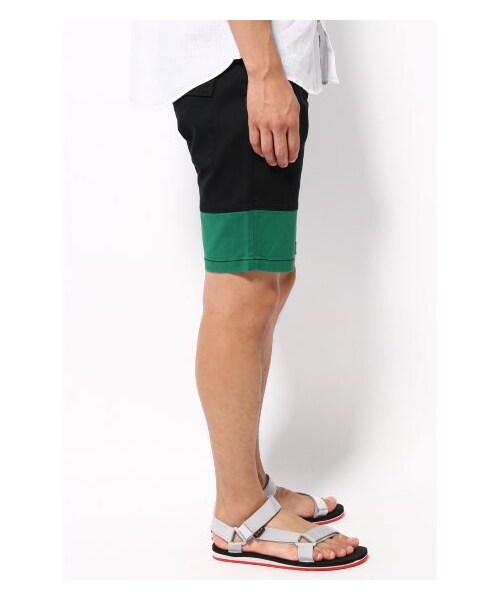 B.C STOCK（ベーセーストック）の「ストレッチツイルバイカラーショーツ（ショート・ハーフパンツ・メンズ・ブラック/グリーン/ブルー A/イエロー・46/48/50）」の6枚目の写真