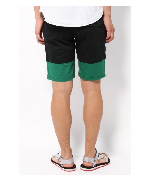 B.C STOCK（ベーセーストック）の「ストレッチツイルバイカラーショーツ（ショート・ハーフパンツ・メンズ・ブラック/グリーン/ブルー A/イエロー・46/48/50）」の7枚目の写真