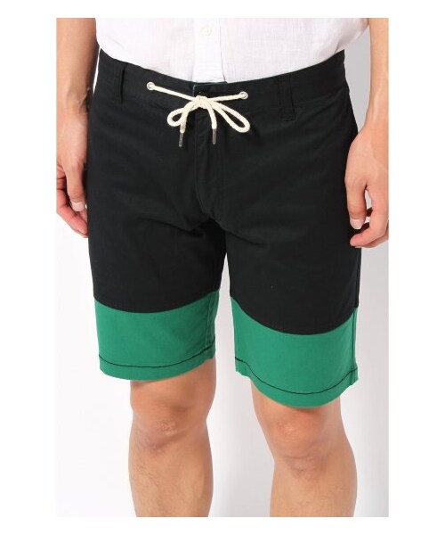 B.C STOCK（ベーセーストック）の「ストレッチツイルバイカラーショーツ（ショート・ハーフパンツ・メンズ・ブラック/グリーン/ブルー A/イエロー・46/48/50）」の8枚目の写真