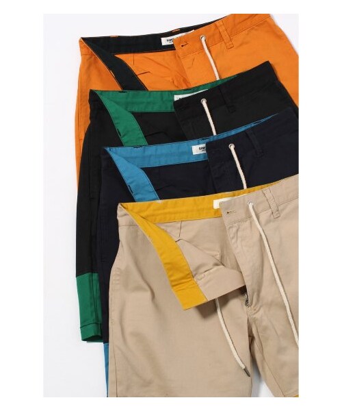B.C STOCK（ベーセーストック）の「ストレッチツイルバイカラーショーツ（ショート・ハーフパンツ・メンズ・ブラック/グリーン/ブルー A/イエロー・46/48/50）」の13枚目の写真