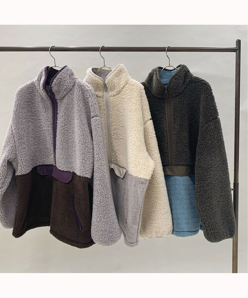 CITYSHOP（シティーショップ）の「ボア-フリース ZIP-UP プルオーバー