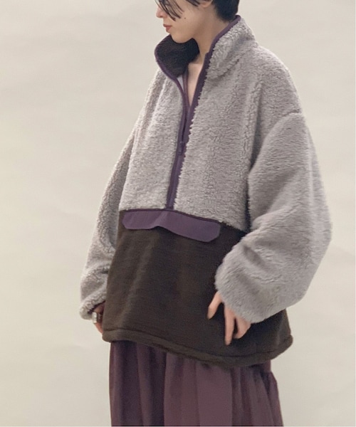 CITYSHOP ボアフリースzip up プルオーバー CITYSHOP（シティーショップ）の「ボア-フリース ZIP-UP プルオーバー