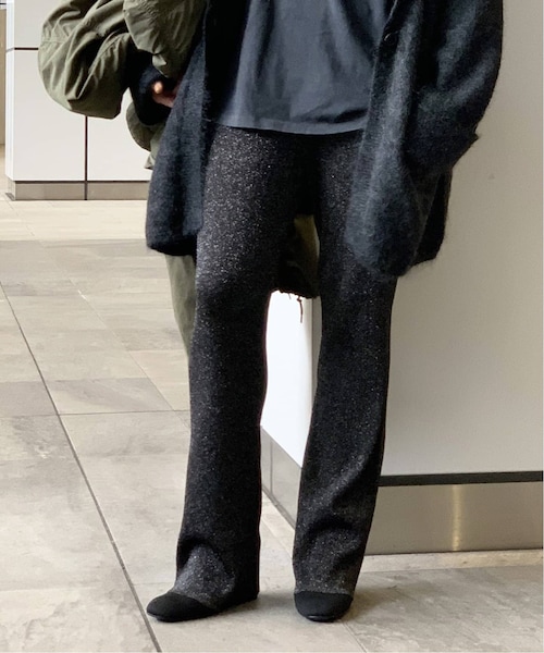 新品 AP STUDIO　リブニットパンツ 美品 AP STUDIO WOLLY リブニットパンツ ドゥーズィエムクラス