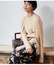 ADAM ET ROPE' | シルク混ウォッシャブルカーディガン(トップス)