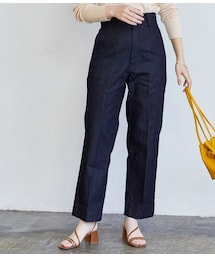 ADAM ET ROPE' | センタープレスデニムスラックス(パンツ)