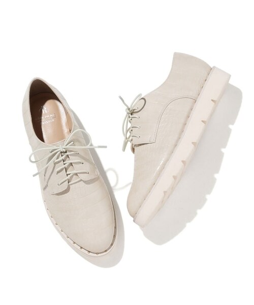 ROPE' PICNIC（ロペピクニック）の「粒スタッズ厚底レースアップシューズ（シューズ・レディース・キナリ/ブラック・24.5/24.0/23.5/23.0）」の2枚目の写真