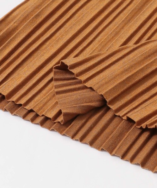 KBF（ケイビーエフ）の「プリーツイージーカットパンツ（その他・レディース・ORG BROWN/L.KHAKI/D.BROWN・one）」の14枚目の写真