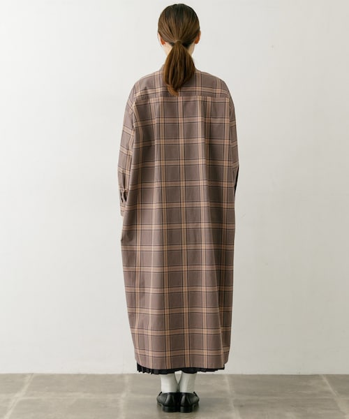 かぐれ（カグレ）の「グレンチェックシャツワンピース（）」 - WEAR