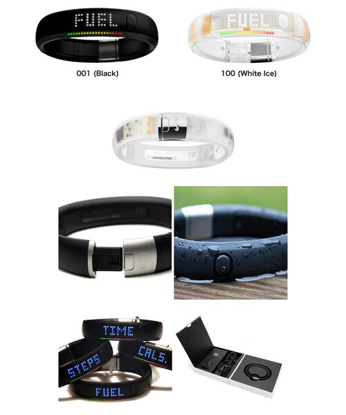 NIKE(ナイキ)の「NIKE+ FUELBAND 2色展開(NIKE+ FUELBAND 2色展開・メンズ・BLACK/STEEL(001)/CLEAR/WHT(100)・S/XL/M/L)」の2枚目の写真