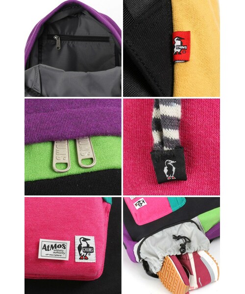 atmos(アトモス)の「CHUMS×atmos MULTI SWEAT DAY PACK BLACK/MULTI(BACK PACK・メンズ・BLACK/MULTI)」の3枚目の写真