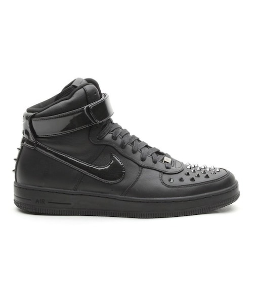 う*様 ナイキ エアフォース1 ダウンタウン ハイスパイク ブラック NIKE（ナイキ）の「NIKE AF1 DOWNTOWN HI SPIKE BLACK/BLACK（HIGH-CUT